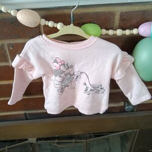 EUC Disney Baby Minnie Mouse Girls Sweater 3/6M